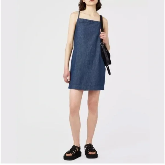 rag & bone Blue Denim Mini Dress - Picture 2 of 6